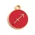 Pendant - Zodiac Sign - Sagitarius -  Red Gold Colour - 12x15mm