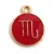 Pendant - Zodiac Sign - Scorpio -  Black Gold Colour - 12x15mm