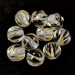 Melon gyöngy - Crystal Gold - 8mm