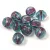 Melon Bead - Dark Aqua Violet - 8mm