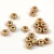 Czech faceted micro spacer bead - Aztec Gold - 2x3mm