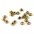Czech faceted micro spacer bead - Crystal Full Amber - 2x3mm