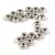 Czech faceted micro spacer bead - Silver - 2x3mm