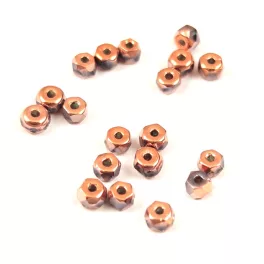   Czech faceted micro spacer bead - Crystal Full Apollo - 2x3mm
