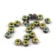 Czech faceted micro spacer bead - Crystal Full Vitrail - 2x3mm