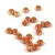 Czech faceted micro spacer bead - Alabaster Rainbow Peach - 2x3mm