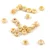 Czech faceted micro spacer bead - Alabaster Picasso - 2x3mm