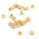 Czech faceted micro spacer bead - Alabaster Picasso - 2x3mm