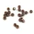 Czech faceted micro spacer bead - Bronze - 2x3mm