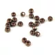 Czech faceted micro spacer bead - Bronze - 2x3mm