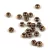 Czech faceted micro spacer bead - Golden Bronze - 2x3mm