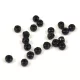 Czech faceted micro spacer bead - Jet - 2x3mm
