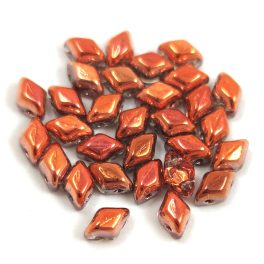   Mini Gemduo cseh préselt üveggyöngy - Crystal Sunset - 6x4 mm