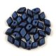 Mini Gemduo cseh préselt üveggyöngy - Matte Metallic Blue - 6x4 mm