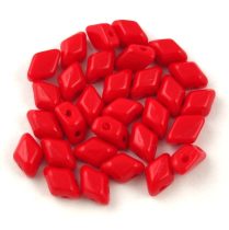 Mini Gemduo cseh préselt üveggyöngy - Opaque Red - 6x4 mm