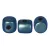 Minos® par Puca®bead - pastel petrol - 2.5x3 mm