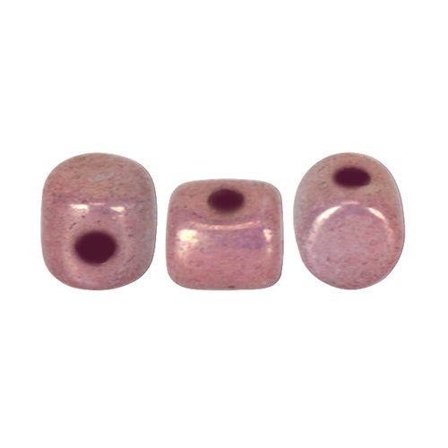 Minos® par Puca®gyöngy - white pink gold luster - 2.5x3 mm