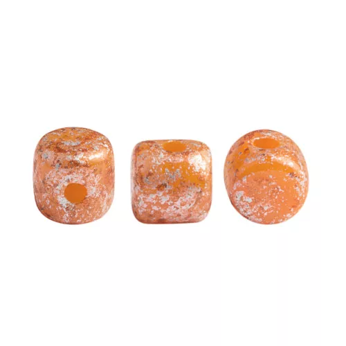 Minos® par Puca®gyöngy - Orange Opal Tweedy - 2.5x3 mm