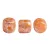 Minos® par Puca®gyöngy - Orange Opal Tweedy - 2.5x3 mm