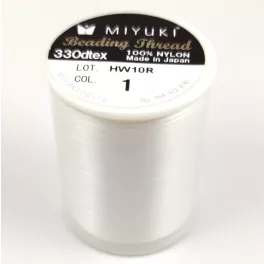 Miyuki Beading Thread - fehér - 500m