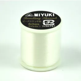 Miyuki Beading Thread - fehér - 50m