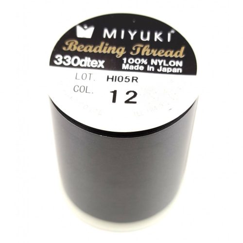 Miyuki Beading Thread - fekete - 500m