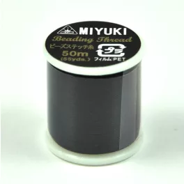 Miyuki Beading Thread - fekete - 50m