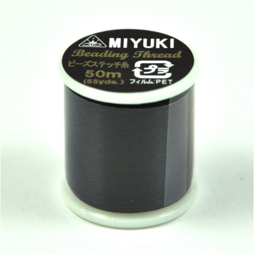 Miyuki fűzőcérna - fekete - 50m