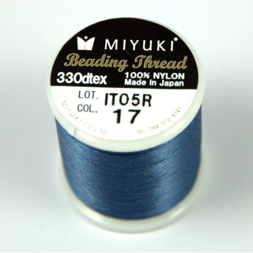 Miyuki Beading Thread - steel blue - 50m