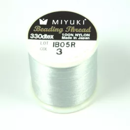 Miyuki Beading Thread - silver - 50m