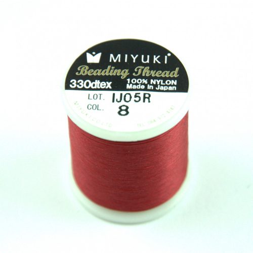 Miyuki fűzőcérna - red - 50m