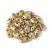 Mobyduo Czech Pressed 2 Hole Bead - Chalk White Lila Gold Luster - 3x8mm