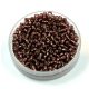 Miyuki Japanese Round Seed Bead - 13 - Silver Lined Dark Smoky Amethyst - size:11/0