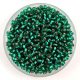 Miyuki Japanese Round Seed Bead - 17 - Silver Lined Emerald - size:11/0