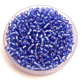   Miyuki Japanese Round Seed Bead - 19 - Silver Lined Sapphire - size:11/0