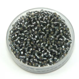   Miyuki Japanese Round Seed Bead - 21 - Silver Lined Gray - size:11/0