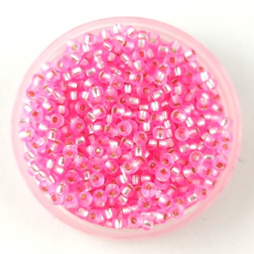 Miyuki Japanese Round Seed Bead - 22 - Silver Lined Pink- size:11/0