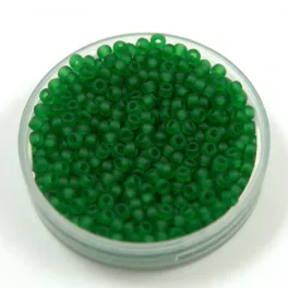   Miyuki Japanese Round Seed Bead - 146f - Matte Transparent Green - size:11/0