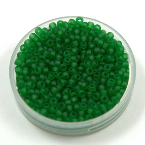 Miyuki Japanese Round Seed Bead - 146f - Matte Transparent Green - size:11/0