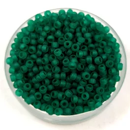  Miyuki Japanese Round Seed Bead - 147f - Matte Transparent Emerald - size:11/0