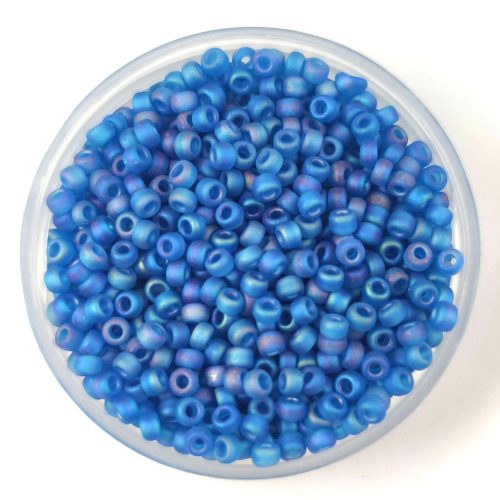 Miyuki Japanese Round Seed Bead - 149fr - Matt Capri Blue AB - size:11/0