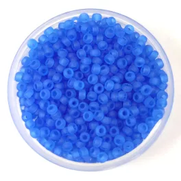   Miyuki Japanese Round Seed Bead - 150f - Matt Transparent Sapphire - size:11/0