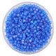 Miyuki Japanese Round Seed Bead - 150fr - Matte Transparent Sapphire AB - size:11/0
