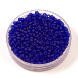   Miyuki Japanese Round Seed Bead - 151f - Matte Transparent Cobalt - size:11/0