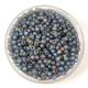 Miyuki Japanese Round Seed Bead - 152fr - Matte Transparent Grey AB - size:11/0