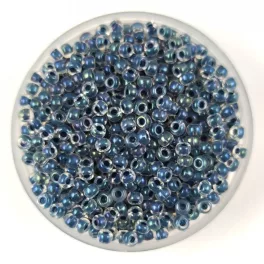   Miyuki Japanese Round Seed Bead - 234 - Montana Lined Crystal - size:11/0