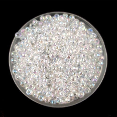 Miyuki Japanese Round Seed Bead - 250 - Rainbow Crystal - size:11/0 - 30g