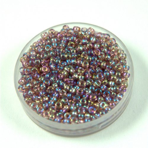 Miyuki Japanese Round Seed Bead - 256 - Transparent Lavender AB - size:15/0