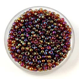   Miyuki Japanese Round Seed Bead - 257 - Transparent Topaz AB - size:11/0