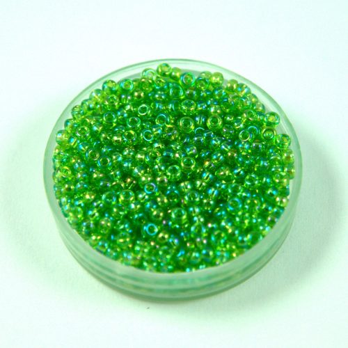 Miyuki Japanese Round Seed Bead - 259 - Transparent Light Green AB - size:11/0